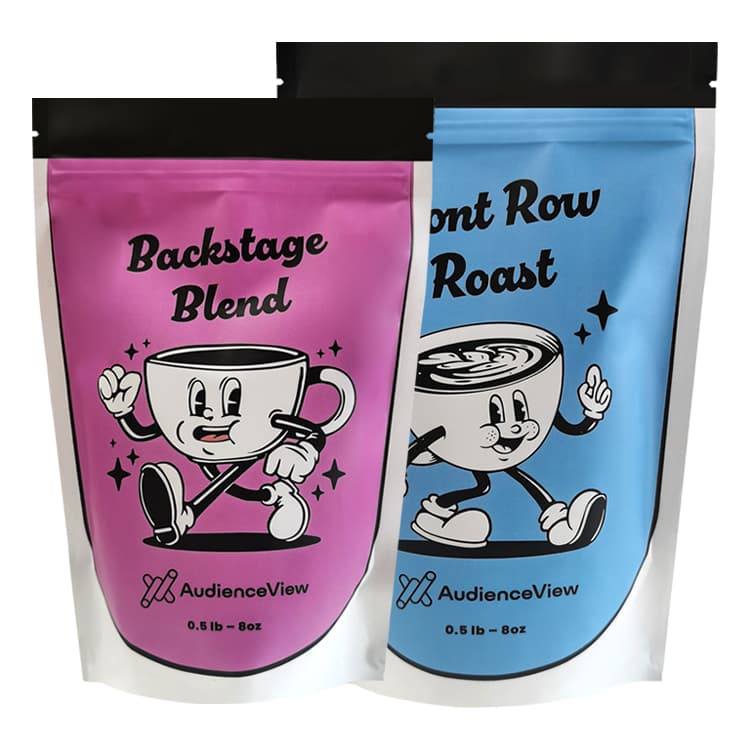 8oz Digital Printed Matte Stand-Up Coffee Pouch with Degassing Valve – custom coffee packaging