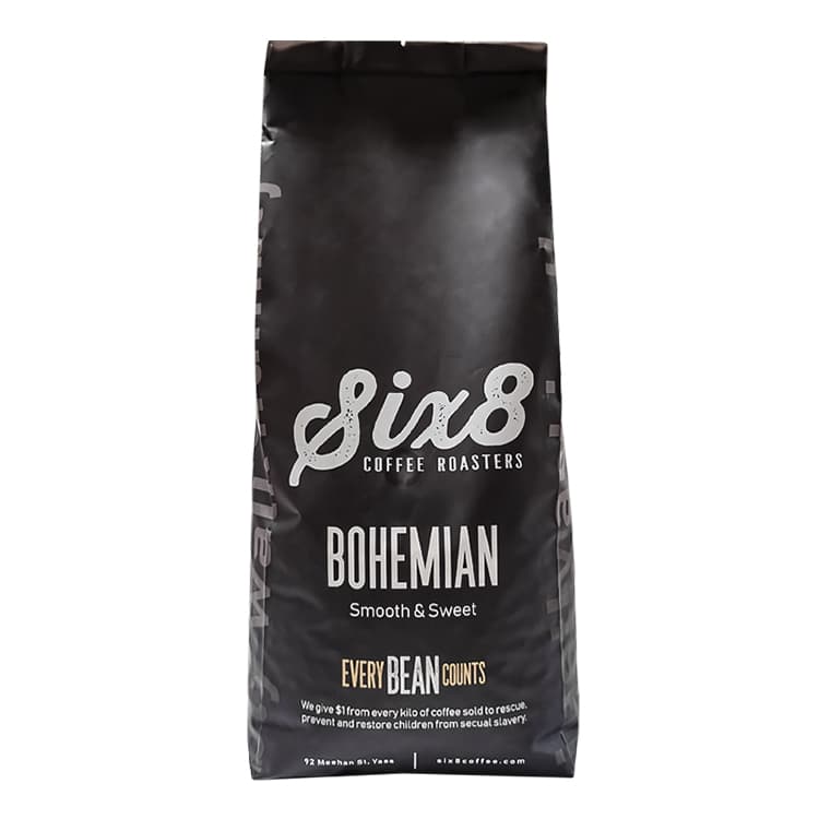 Recyclable PE/MDOPE Side Gusset Coffee Bag – custom coffee packaging