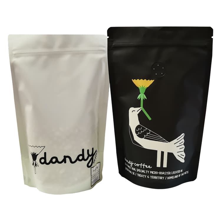 Digital Printed Recyclable Stand-Up Coffee Pouch in Canada – custom coffee packaging
