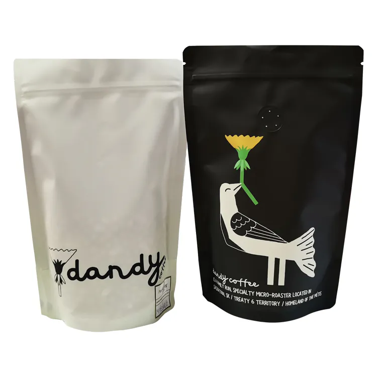 Digital Printed Recyclable Stand-Up Coffee Pouch in Canada – custom coffee packaging
