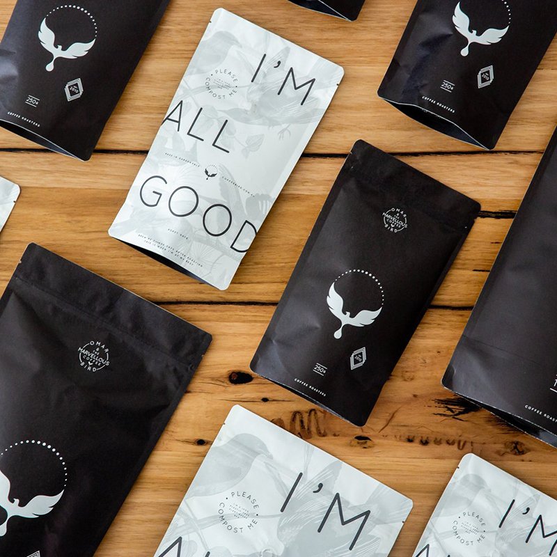 Compostable Custom Coffee Packaging Bags